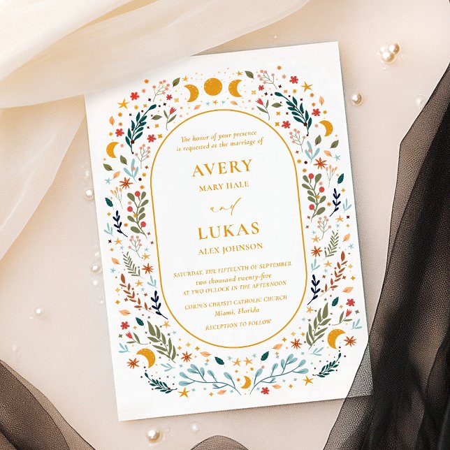 Vintage Fall Wedding Invitation (Creator Uploaded)