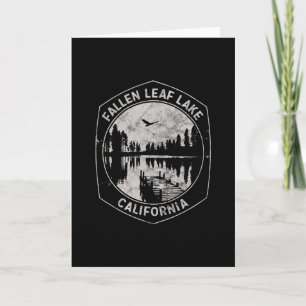 Vintage Fallen Leaf Lake California Outdoors Vacat Card