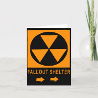Vintage Fallout Shelter Sign 