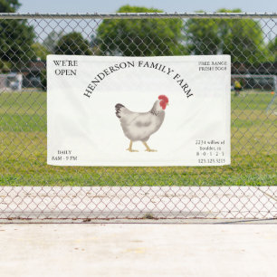 vintage Family Chicken Farm Business Banner
