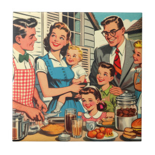 Vintage Family Comics Tile
