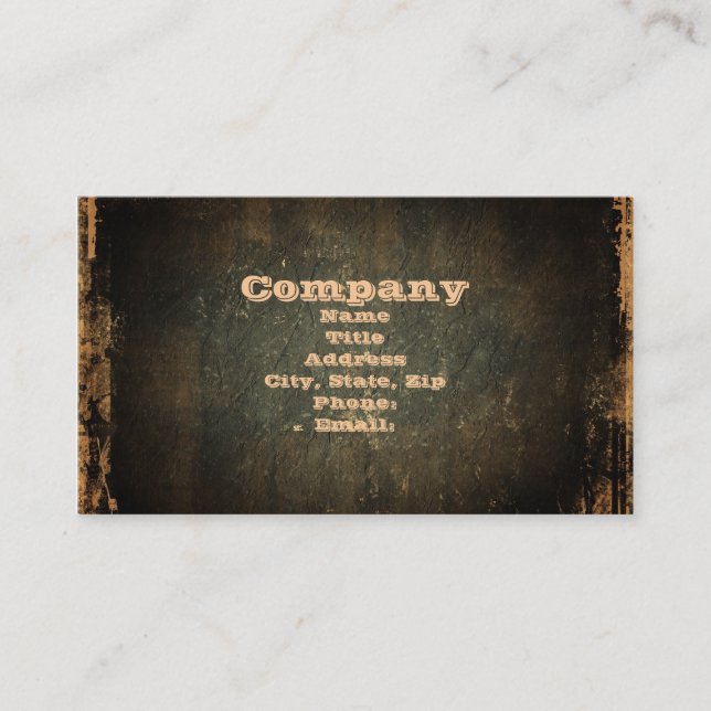 Vintage Family Heirlooms Family Reunion Business Card (Front)