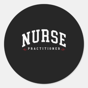 Vintage family nurse practitioner np nursing day classic round sticker