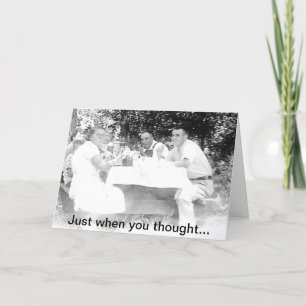 Vintage Family Picnic Card