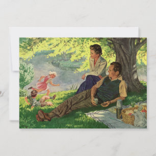 Vintage Family Picnic Reunion Party Invitation