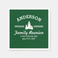 Vintage Family Reunion or Trip | Rustic Pine Trees