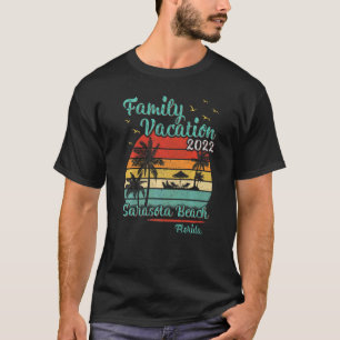 Vintage Family Vacation 2022 Florida Sarasota Beac T-Shirt