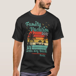 Vintage Family Vacation 2022 Florida Siesta Key Be T-Shirt