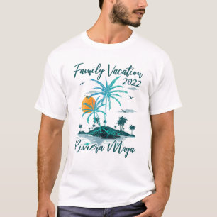 Vintage Family Vacation 2022 Mexico Riviera Maya B T-Shirt