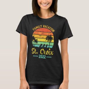Vintage Family Vacation 2022 Virgin Island St Croi T-Shirt