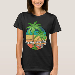 Vintage Family Vacation 2023 Florida Palm Beach T-Shirt