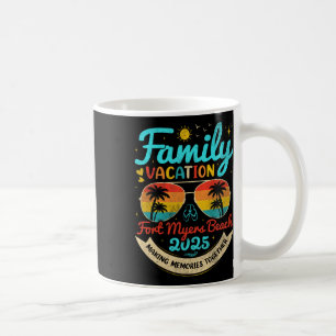 Vintage Family Vacation Fort Myers Beach 2025 Flor Coffee Mug