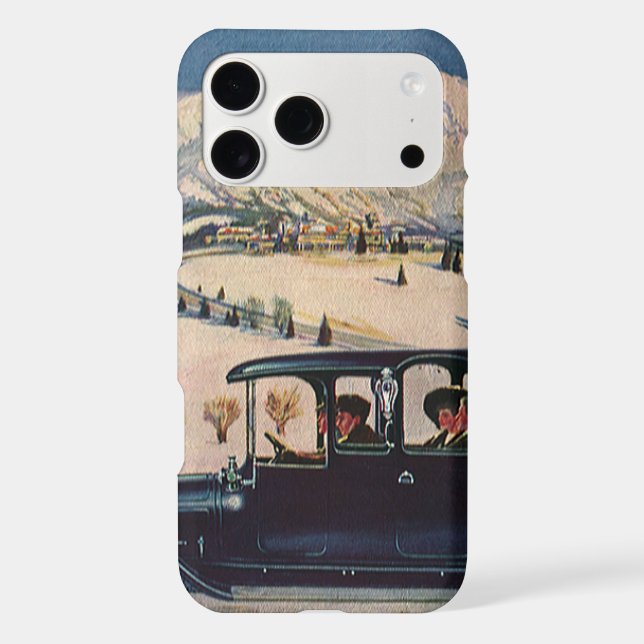 Vintage Family Vacation in Antique Automobile Car (Back)