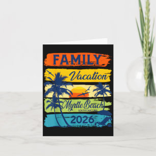 Vintage Family Vacation Myrtle-beach 2026 Matching Card