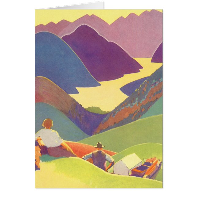 Vintage Family Vacation, Picnic in the Mountains (Front)