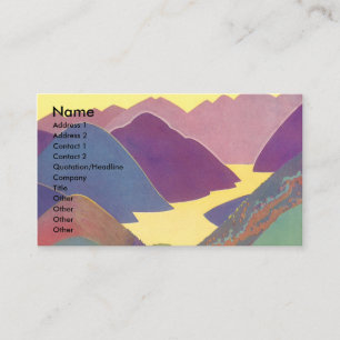 Vintage Family Vacation, Picnic in the Mountains Business Card