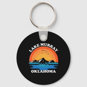 Vintage Family Vacation Retro Oklahoma Lake Murray Key Ring