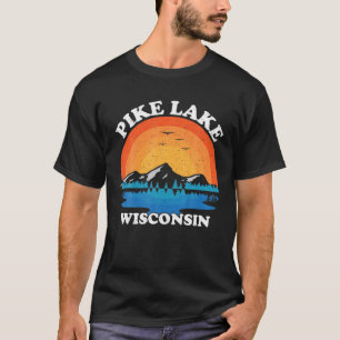 Vintage Family Vacation Retro Wisconsin Pike Lake T-Shirt