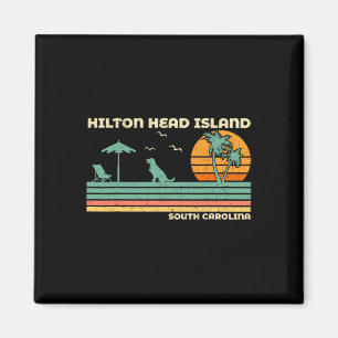 Vintage Family Vacation South Carolina Hilton Head Magnet