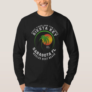 Vintage Family Vacation Travel Florida Siesta Key T-Shirt
