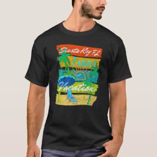 Vintage Family Vacation Travel Florida Siesta Key  T-Shirt