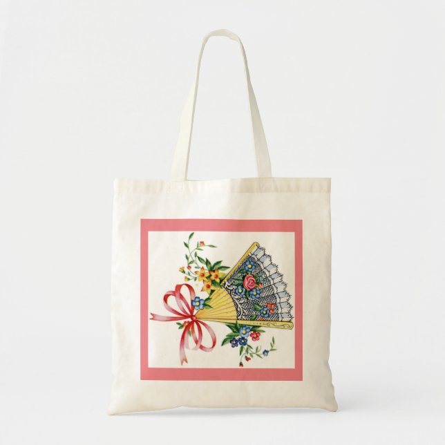 Vintage Fan Tote Bag (Front)