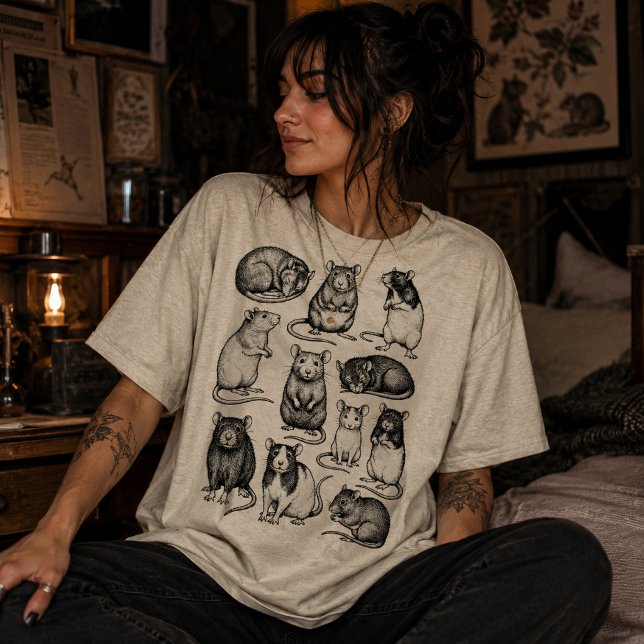 Vintage Fancy Rat Collection T-Shirt (Creator Uploaded)