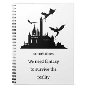 Vintage Fantasy Dragon Notebook