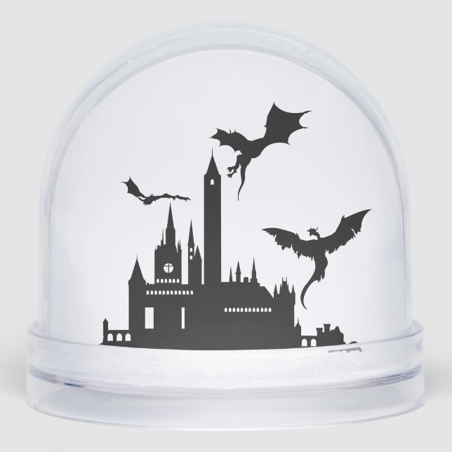 Vintage Fantasy Dragon Snowglobe (Front)