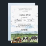 Vintage Farm  50th Birthday Tractor Party   Invitation<br><div class="desc">Celebrate the 50th birthday of your loved one in style and nostalgia with the Vintage Farm 50th Birthday Tractor Party Invitation. Set the stage for an unforgettable event filled with laughter, joy, and heartfelt memories that will be treasured for years to come, a charming and nostalgic invitation that captures the...</div>