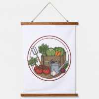 Vintage Farm Fresh Vegetable Crate Poster | Rustic