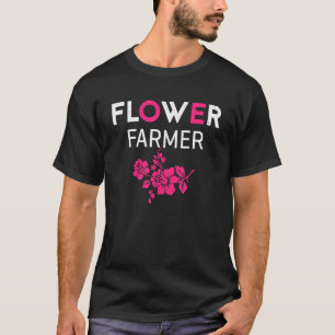 Vintage Farm Life Farming Family Gardener Flower F T-Shirt
