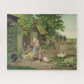 Vintage Farm Photo Puzzle