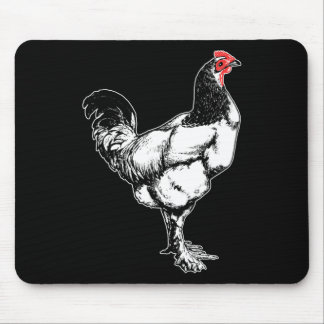Vintage Farm Rooster Minimalist Chicken Design _4  Mouse Mat