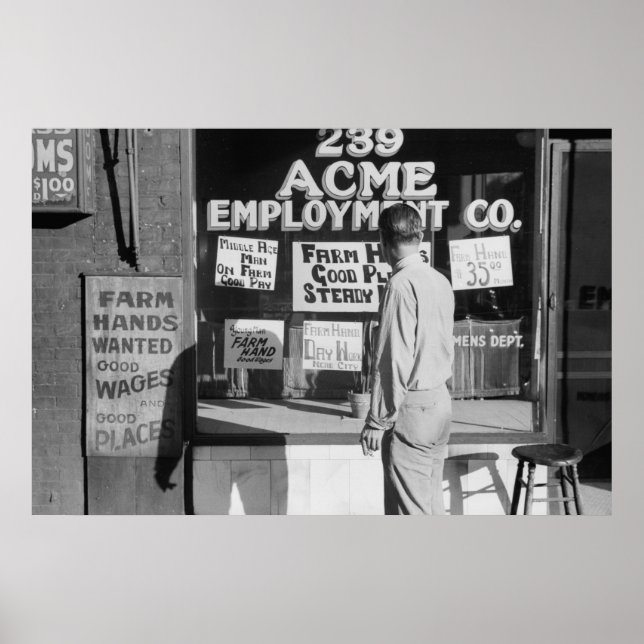 Vintage Farm Security Administration Print (Front)