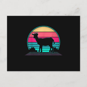 Vintage Farmer Goat Gift Postcard