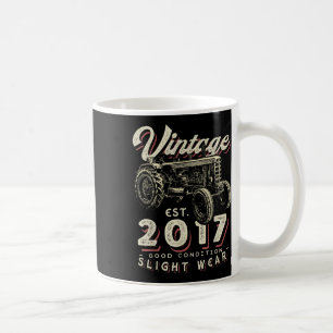 Vintage Farmer Tractor Established 2017 5th Birthd Coffee Mug