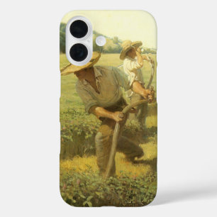 Vintage Farmers, Back to the Farm by NC Wyeth iPhone 16 Case