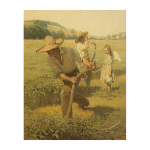 Vintage Farmers, Back to the Farm by NC Wyeth Wood Wall Art