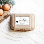 Vintage Farmhouse Egg Carton Label<br><div class="desc">Upgrade your homestead or family farm with this beautiful vintage egg carton label. Customize with your own family name and be sure to check out our store for more items from this collection where you can choose between different colors that suit your needs.</div>