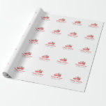 Vintage Farmhouse Red Christmas Truck  Wrapping Paper<br><div class="desc">Personalised wrapping paper is a great way to add a special touch to your holiday gift giving this Christmas season.  This christmas wrapping paper features a red farmhouse Christmas truck with personalised text.  All text can be customised with any wording of your choice.</div>