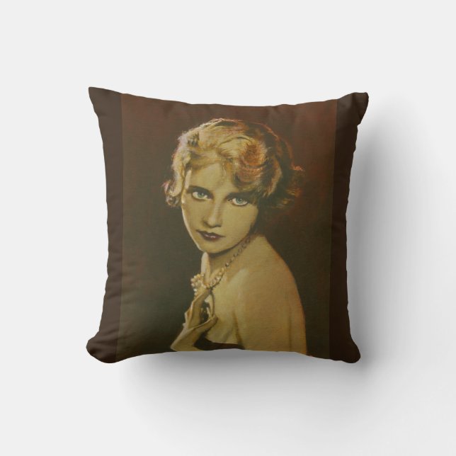 Vintage Fashion 1930s Throw Cushion (Front)