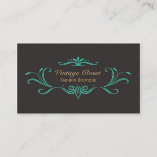 Vintage Fashion Boutique Business Card