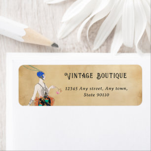 Vintage Fashion Elegant Retro Return Address