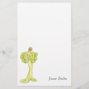 Vintage Fashion Illustration Great Gatsby Stationery