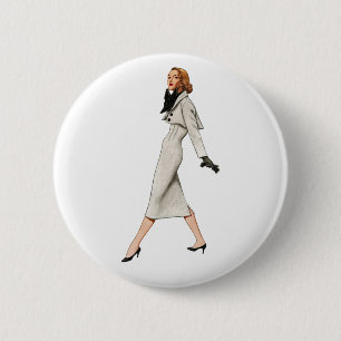 Vintage Fashion Image Button