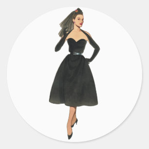 Vintage Fashion Image Stickers