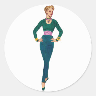 Vintage Fashion Image Stickers