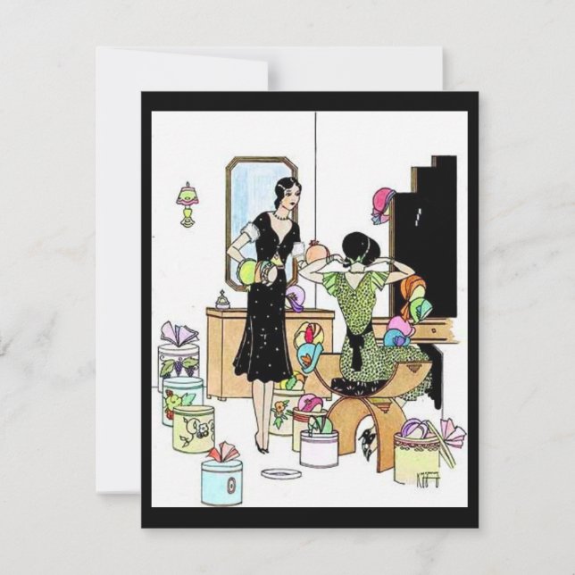 Vintage Fashion Invitation (Front)