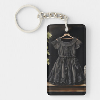 Vintage Fashion Little Black Dress (LBD) Key Ring
